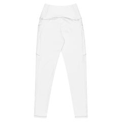 Leggings a vita incrociata con tasche