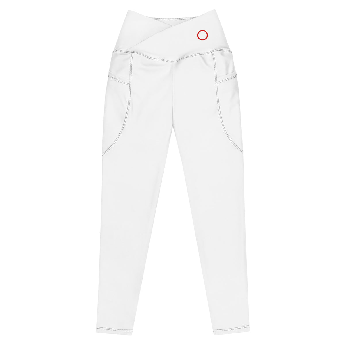 Leggings a vita incrociata con tasche