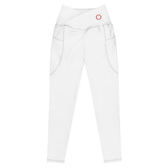 Leggings a vita incrociata con tasche