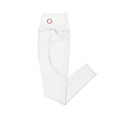 Leggings a vita incrociata con tasche