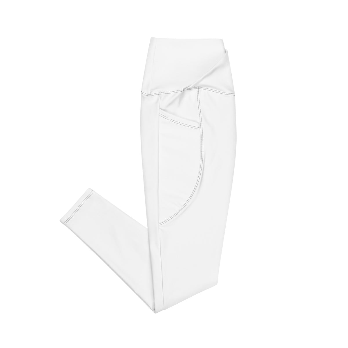 Leggings a vita incrociata con tasche