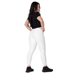 Leggings a vita incrociata con tasche