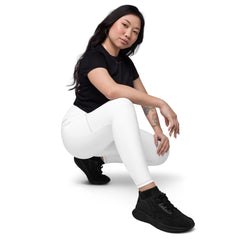 Leggings a vita incrociata con tasche
