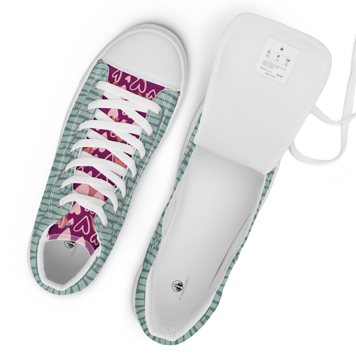 Sneakers alte in tela