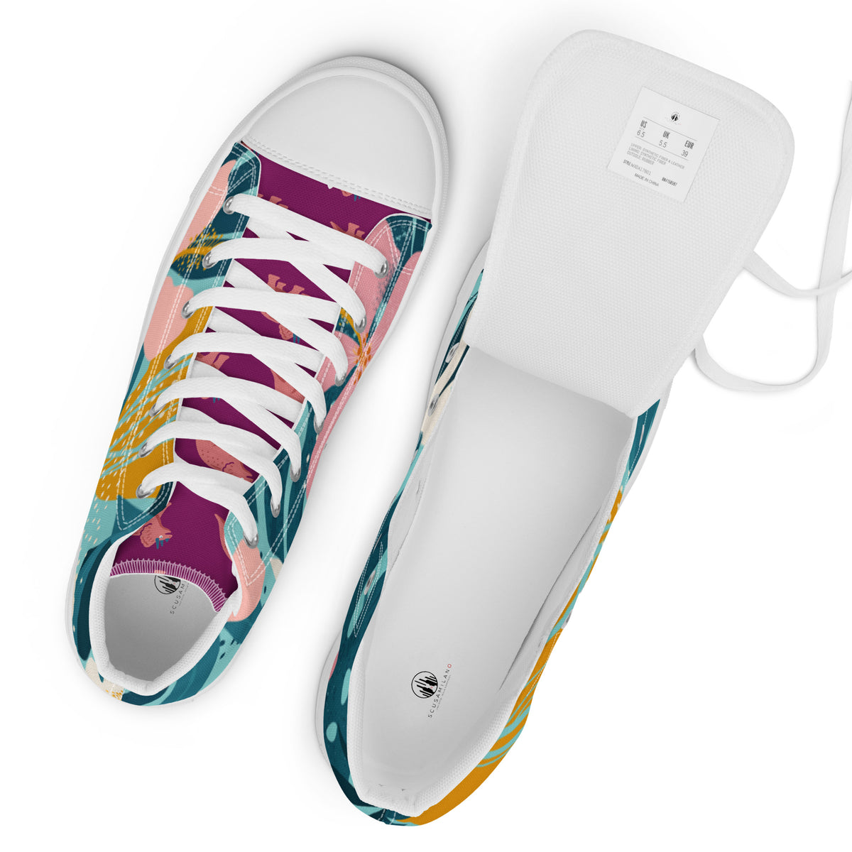 Sneakers alte in tela