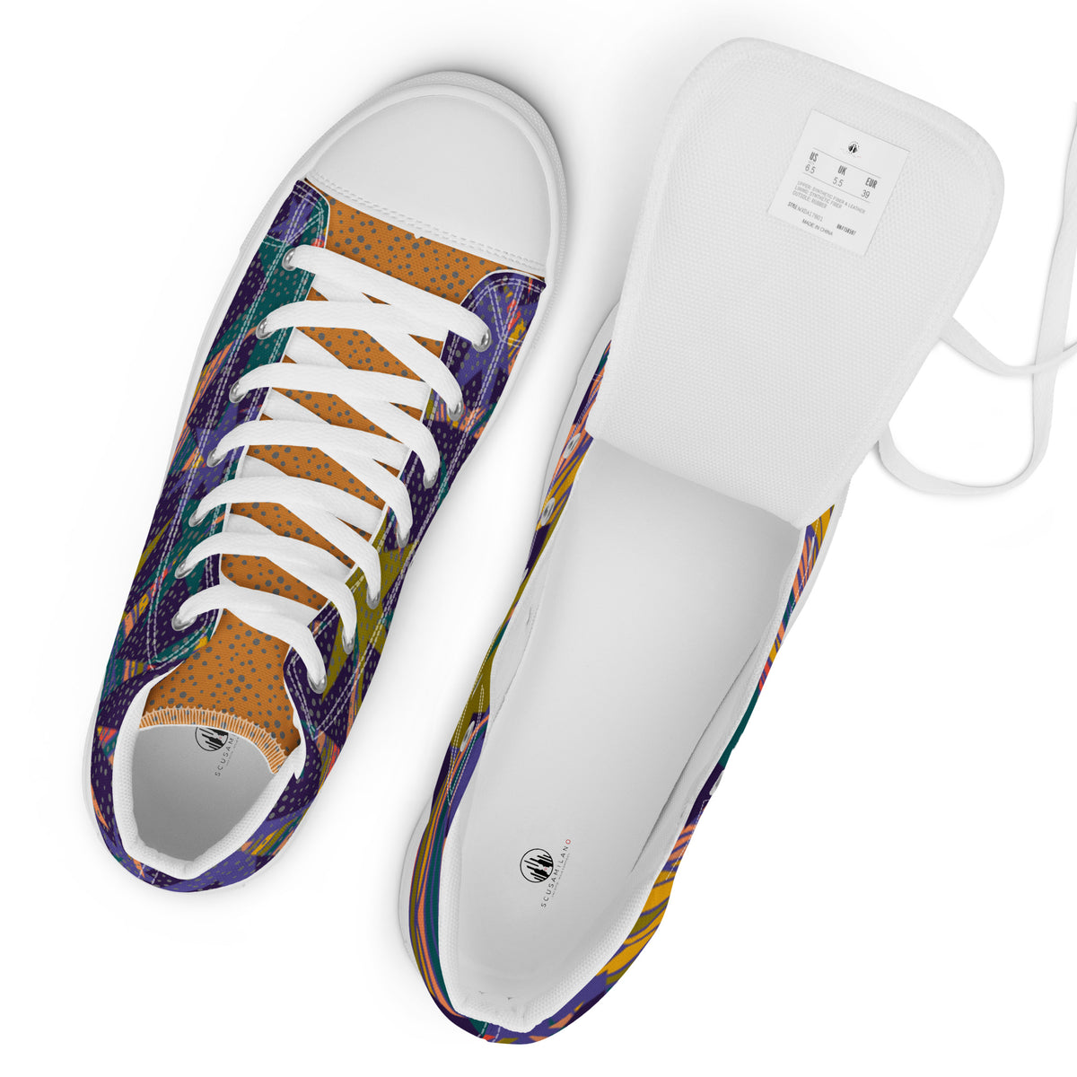 Sneakers alte in tela