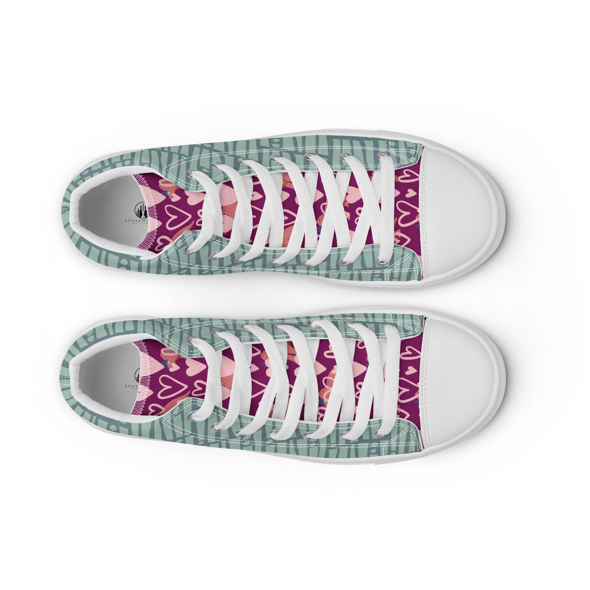 Sneakers alte in tela