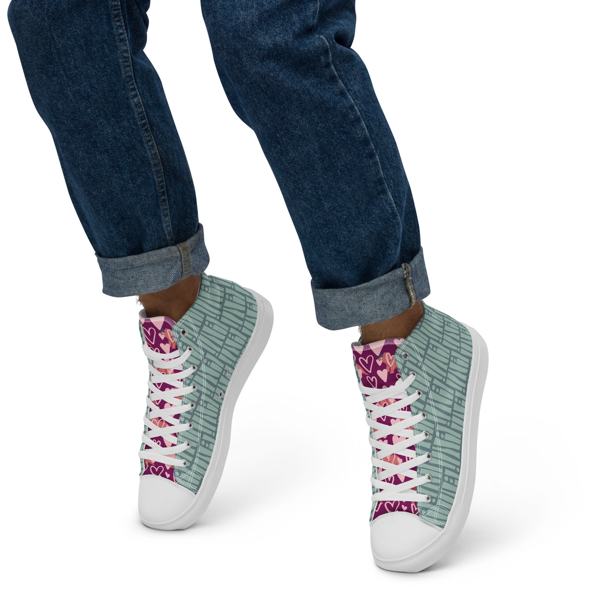 Sneakers alte in tela