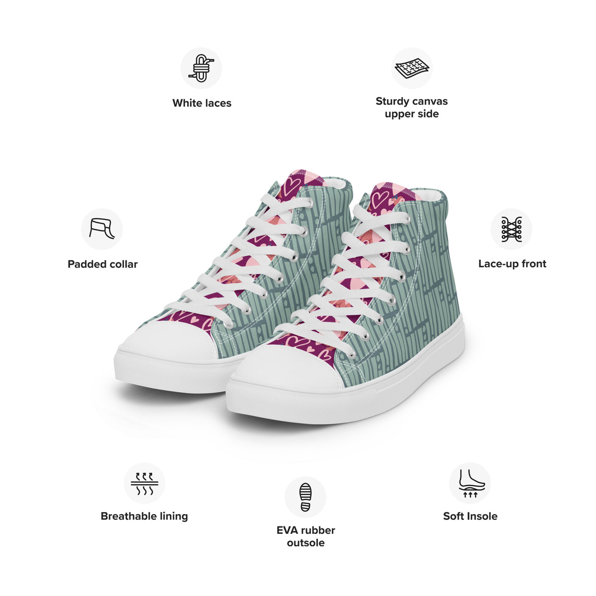Sneakers alte in tela