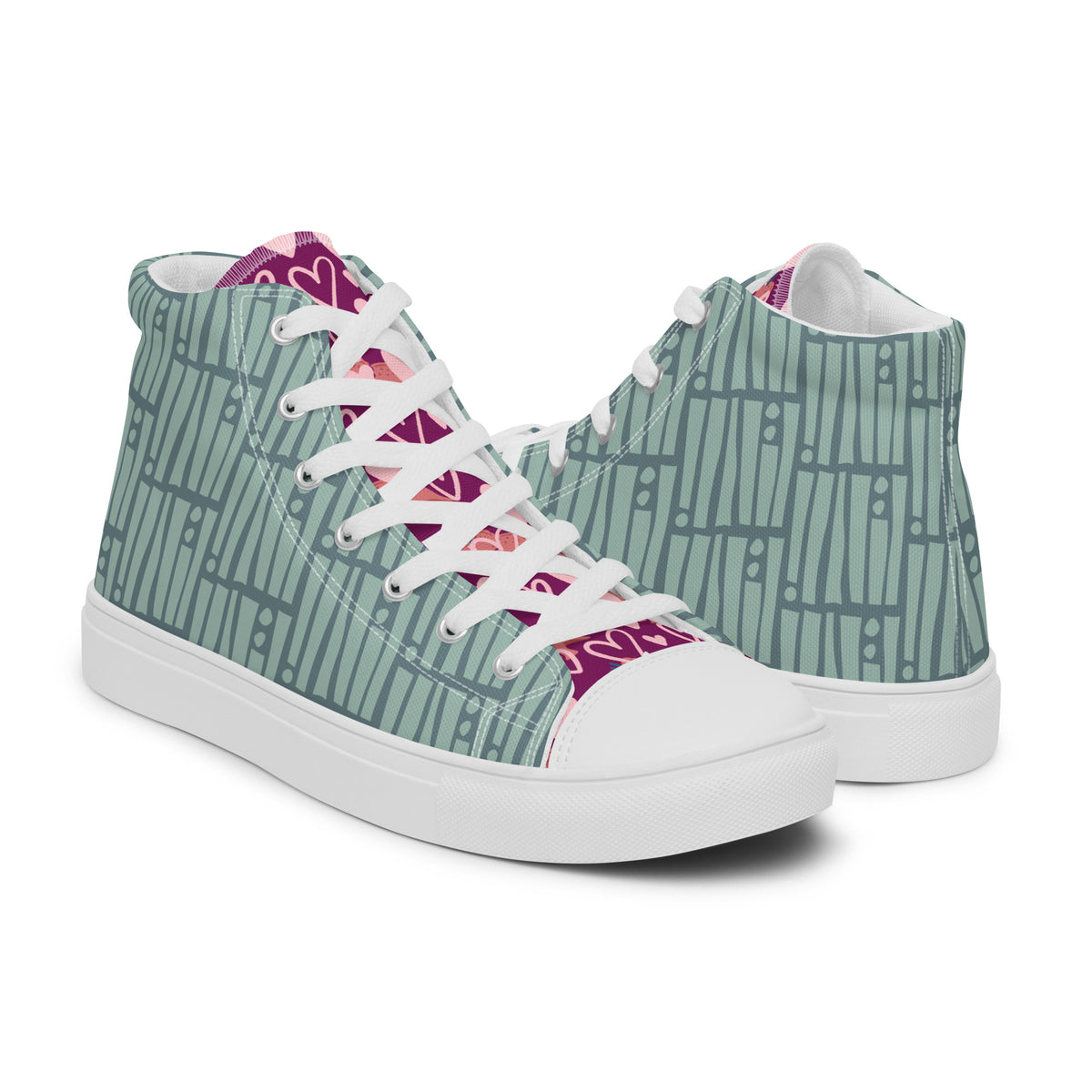 Sneakers alte in tela