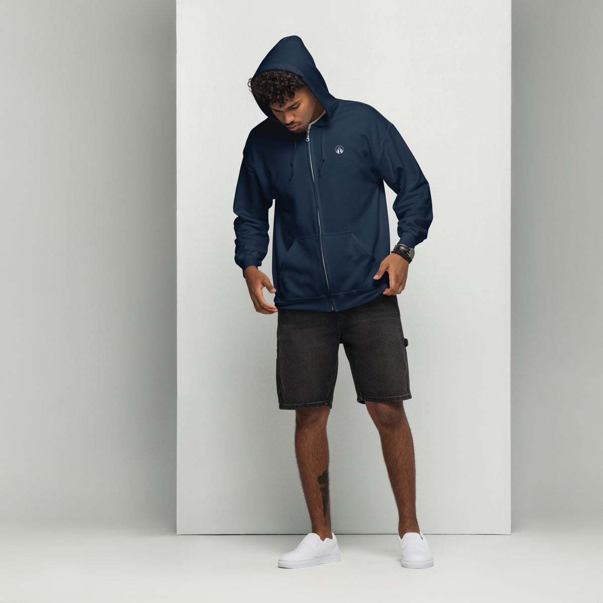 Felpa con cappuccio zip - Classic