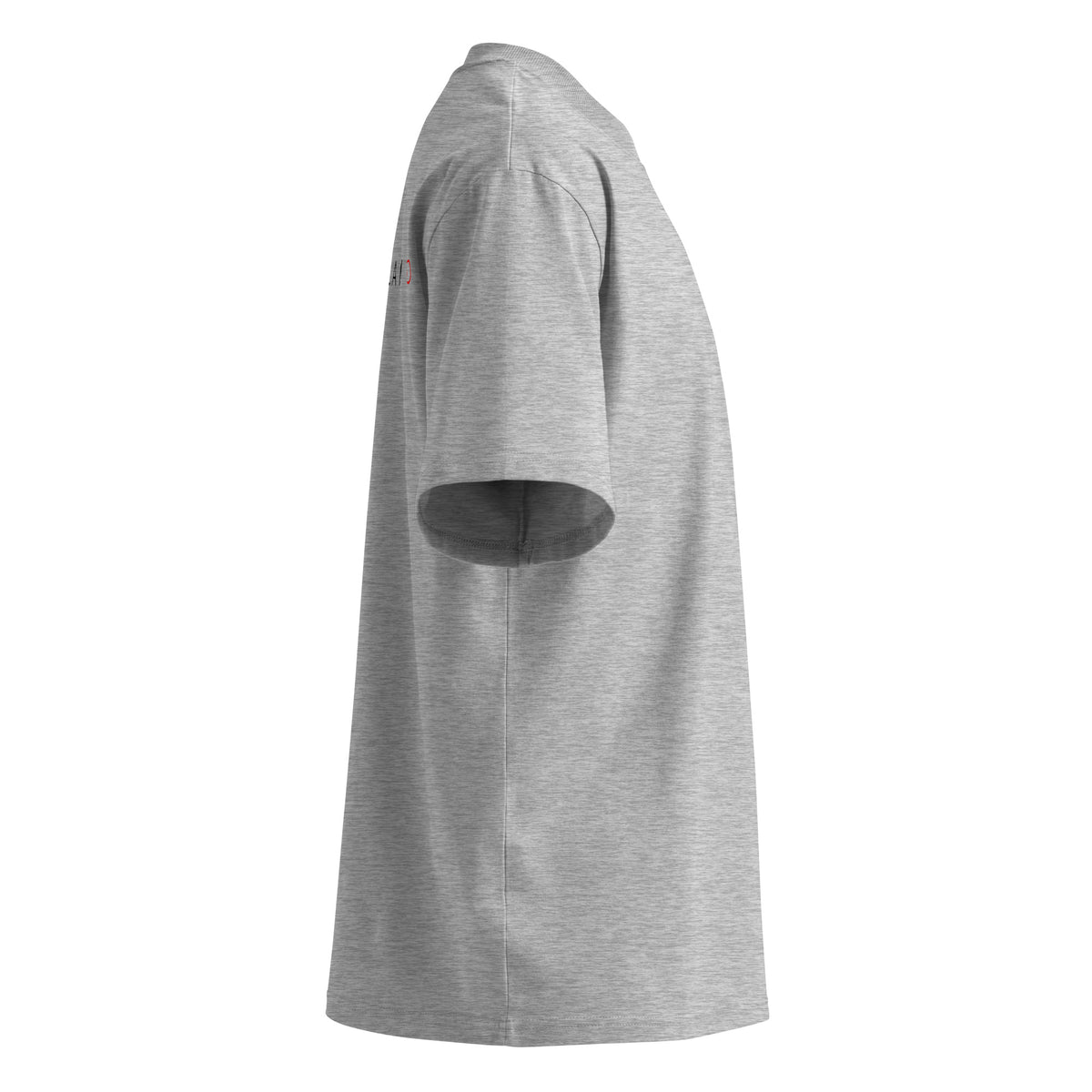 T-shirt organica oversize con collo alto