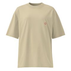 T-shirt organica oversize con collo alto