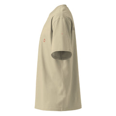 T-shirt organica oversize con collo alto