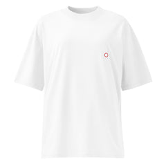 T-shirt organica oversize con collo alto