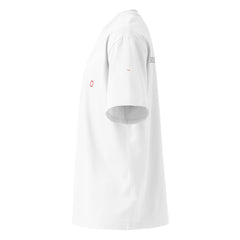 T-shirt organica oversize con collo alto